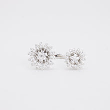 Hvelplund Ring with diamond (0.5 ct) in 18K White gold size 8