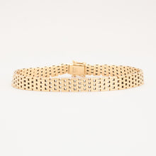 BNH Kædevarer Brick Bracelet in 14K Gold, 7.28 inches | Vintage Solid