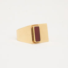 Ring with and carnelian in 14K Gold size 9½ | Vintage Solid Gold