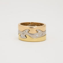 Georg Jensen Ring with diamond (0.16 ct) in 18K Gold, white gold and