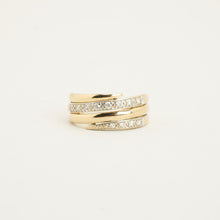 Smykkekæden Ring mit Zirkonia in 8 Karat Gold Größe 7¼ | Massivgold