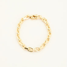 BNH Anchor chain Bracelet in 14K Gold, 7.68 inches | Vintage Solid