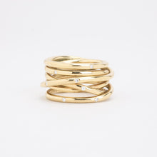 Ring with diamond (0.06 ct) in 14K Gold size 7¼ | Vintage Solid Gold