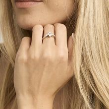 Bague avec diamant (1,05 ct) en or blanc 14 carats, taille 9¼ | Vintage