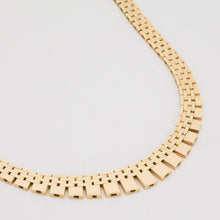 Brick Necklace in 14K Gold, 16.14 inches | Real Genuine Gold