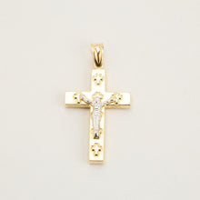 Pendant in 14K Gold and white gold, 2.36 inches | Real Genuine Gold