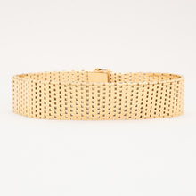 Brick Bracelet in 14K Gold, 7.87 inches | Vintage Solid Gold