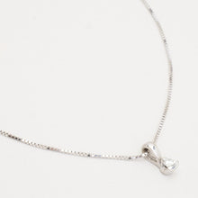 Venezia Necklace with diamond (0.05 ct) in 14K White gold, 14.96