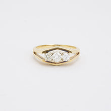 Ring with diamond (0.56 ct) in 14K Gold size 7¾ - 7¼ | Vintage Solid