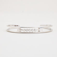 Sven Hougaard Bangle with diamond (0.24 ct) in 14K White gold, 2.2