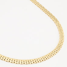 Brick Necklace in 14K Gold, 15.75 inches | Real Genuine Gold