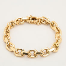 Anchor chain Bracelet in 14K Gold, 8.07 inches | Vintage Solid Gold