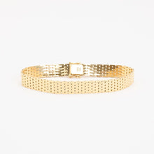 Brick Bracelet in 14K Gold, 7.28 inches | Solid Gold | Quality Fine