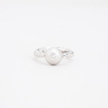 Noën Ring with diamond (0.1 ct) in 14K White gold size 5¼ - 5