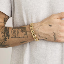 Panzerarmband aus 18 Karat Gold, 7,28 Zoll | Echtes Gold | Qualität