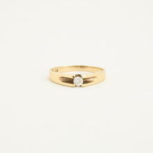 Ring mit Zirkonia in 14K Gold Größe 6½ | Vintage Massivgold