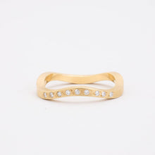Ring with diamond (0.06 ct) in 14K Gold size 7¼ - 7¾ | Real Genuine