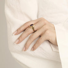 Ring mit Diamant (0,2 ct) in 14K Gold Größe 6½ | Vintage Massivgold