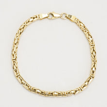 Byzantine chain Bracelet in 14K Gold, 7.48 inches | Real Genuine Gold