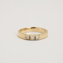 Ring with diamond (0.17 ct) in 14K Gold size 5 | Real Genuine Gold