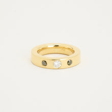 Ring with diamond (0.25 ct) in 18K Gold size 6½ | Solid Gold