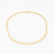 Brick Necklace in 14K Gold, 18.11 inches | Vintage Solid Gold