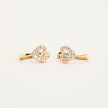 Elegant 14K Solid Gold Earrings, Chic Zirconia Adornments, 0.47 inch Minimalist Design, Modern Luxe Jewelry