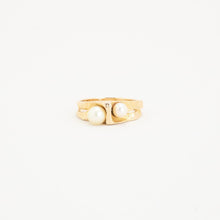 Ring with and pearl in 14K Gold size 5 | Solid Gold | Quality Fine