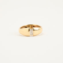 Ring with and Zirconia in 14K Gold size 7¼ | Vintage Solid Gold