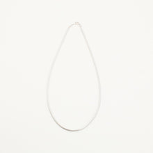 Snake chain Necklace in 14K White gold, 16.54 inches | Solid Gold