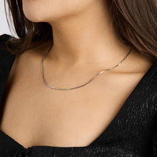 Venezia Necklace in 14K White gold, 16.54 inches | Solid Gold