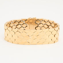 Beehive Bracelet in 14K Gold, 7.28 inches | Solid Gold | Quality Fine