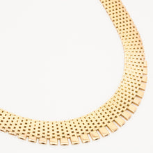 Brick Necklace in 14K Gold, 16.93 inches | Real Genuine Gold | Fine