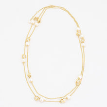 Georg Jensen Necklace with and pearl in 18K Gold, 40.94 inches