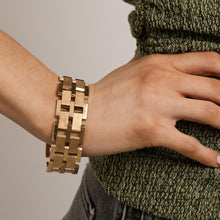 Block Bracelet in 14K Gold, 7.87 inches | Real Genuine Gold | Fine