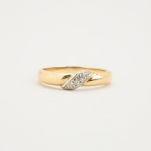 Ring with diamond (0.07 ct) in 14K Gold size 9¼ | Solid Gold | Fine