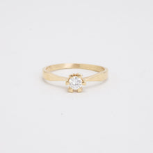 Aagaard Ring with diamond (0.2 ct) in 14K Gold size 6¾ | Real