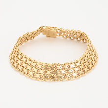 X-link Bracelet in 18K Gold, 7.68 inches | Vintage Solid Gold