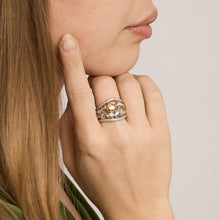 Elegant Nuran Diamond Ring, 0.52 CT Solitaire in 14K Dual-Tone Gold and White Gold, Size 8.5, Classic Design