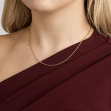 Anchor chain Necklace in 14K Gold, 17.32 inches | Solid Gold