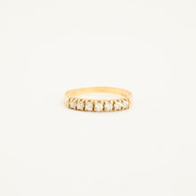 Ring with and Zirconia in 14K Gold size 7¾ | Real Genuine Gold