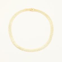Brick Necklace in 14K Gold, 14.96 inches | Solid Gold | Quality Fine