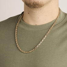 Anchor chain Necklace in 14K Gold, 23.82 inches | Solid Gold