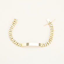 BNH Curb Bracelet in 8K Gold, 8.27 inches | Vintage Solid Gold | Fine