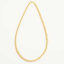 Curb Necklace in 14K Gold, 22.44 inches | Vintage Solid Gold