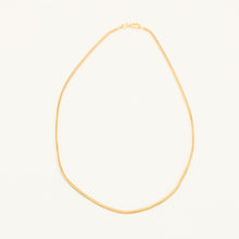 Snake chain Necklace in 18K Gold, 16.34 inches | Vintage Solid Gold