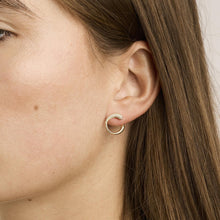 Georg Jensen Earrings in 18K Gold, 0.55 inches | Vintage Solid Gold