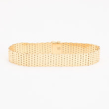Brick Bracelet in 14K Gold, 7.28 inches | Real Genuine Gold | Quality