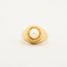 Ring with and pearl in 14K Gold size 7¾ | Solid Gold | Fine Jewelry
