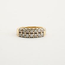 Ring with diamond (0.97 ct) in 14K Gold and white gold size 5¼ - 5